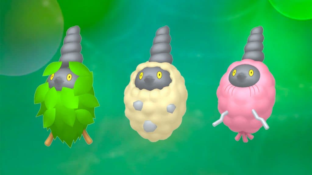 All three Burmy forms in Pokemon Go