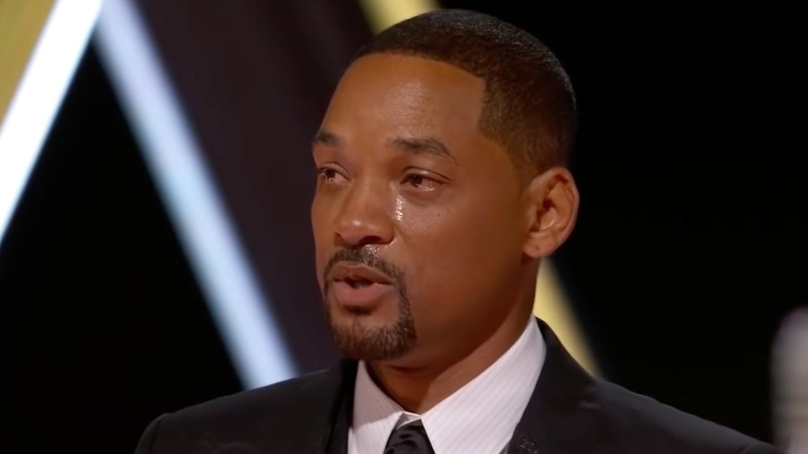 Will Smith tearful at the 2022 Oscars