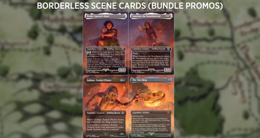 Lord of the Rings scene cards