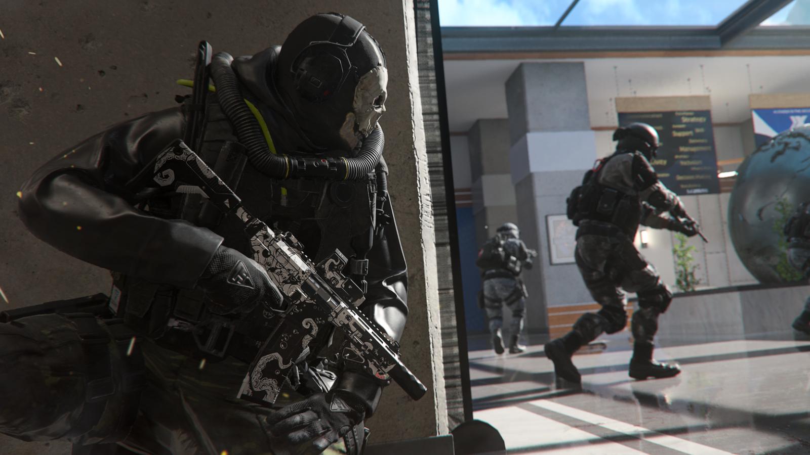 Ghost eyeing on enemies in Call of Duty