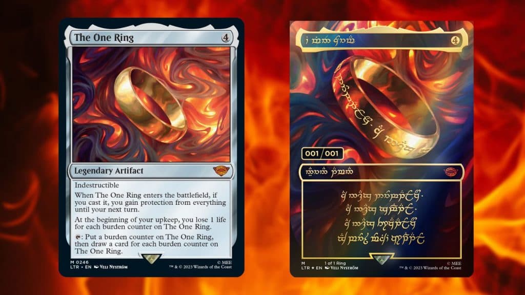 magic the gathering the one ring cards