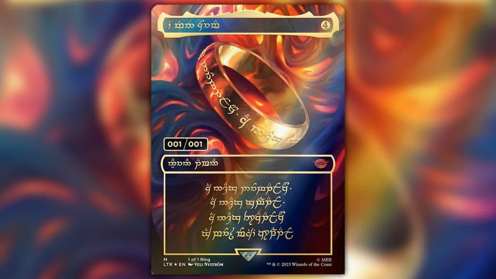 the one ring magic card