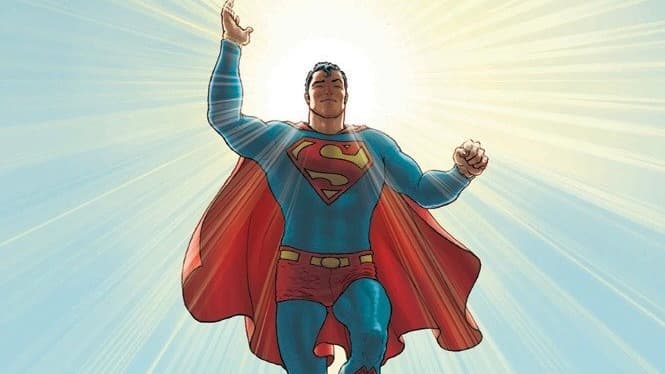 The cover of comic book All-Star Superman.