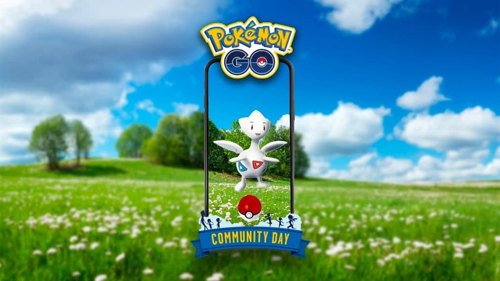 Togetic appearing in the Pokemon Go April Community Day