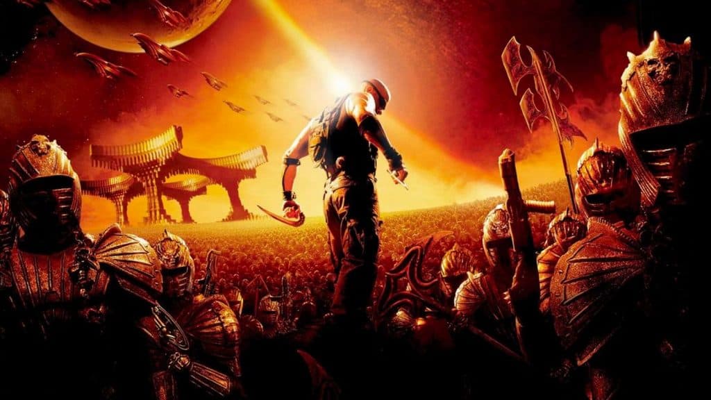 The poster for Chronicles of Riddick