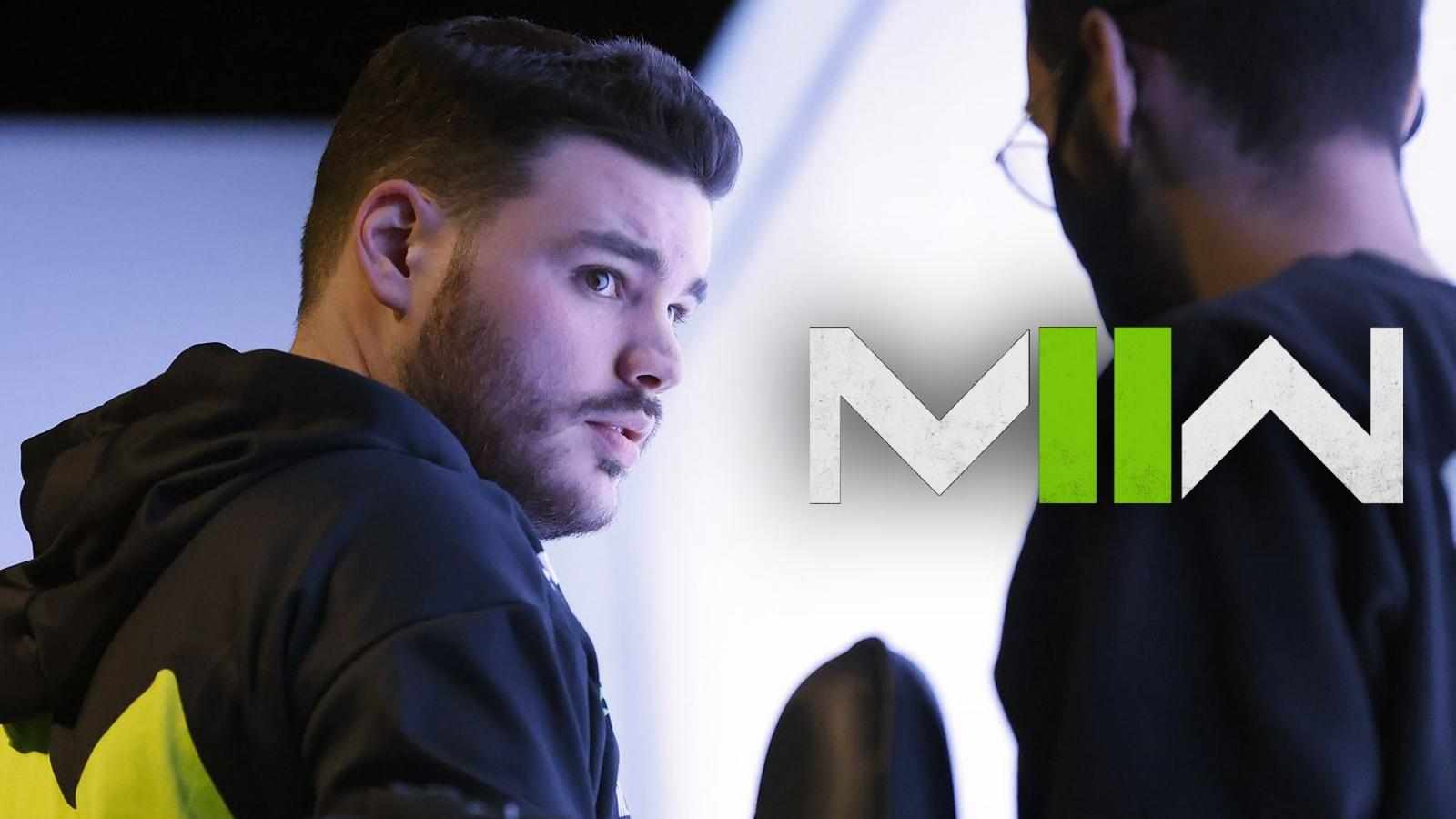 Methodz on LAN for Boston Breach with MW2 logo next to him