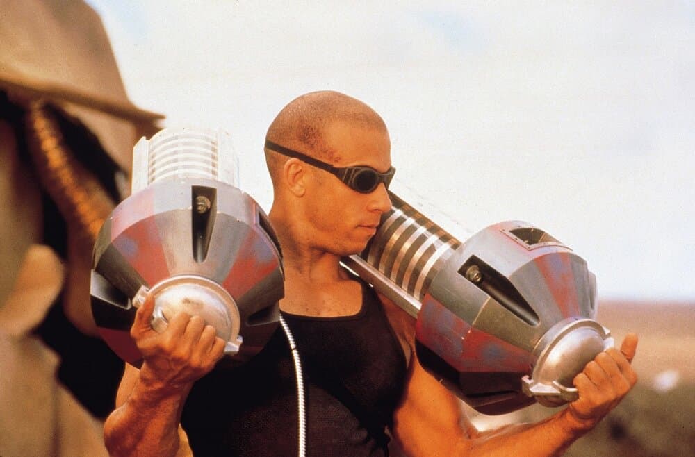 Vin Diesel as Riddick in Pitch Black