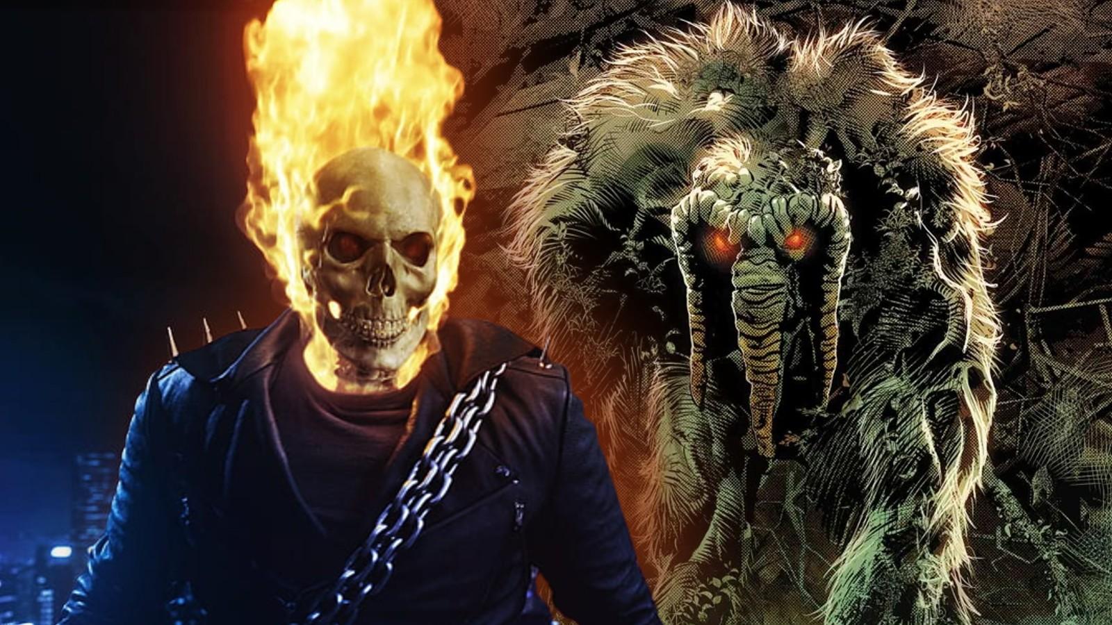 Images of Ghost Rider and Man Thing