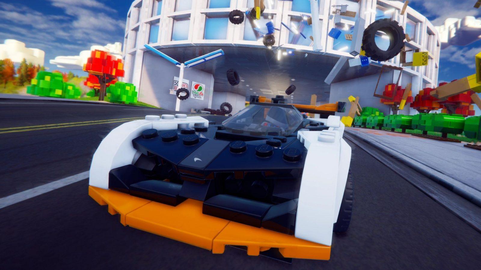 car driving in LEGO 2K Drive