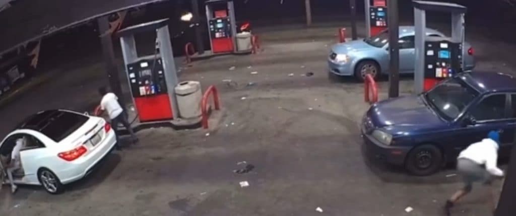 gas station shootout
