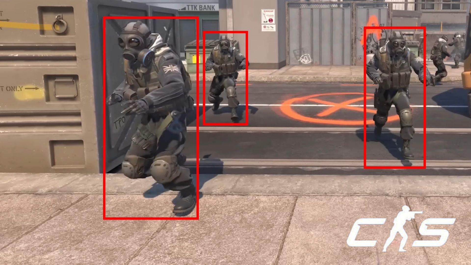 Counter-Strike 2 characters covered with red box