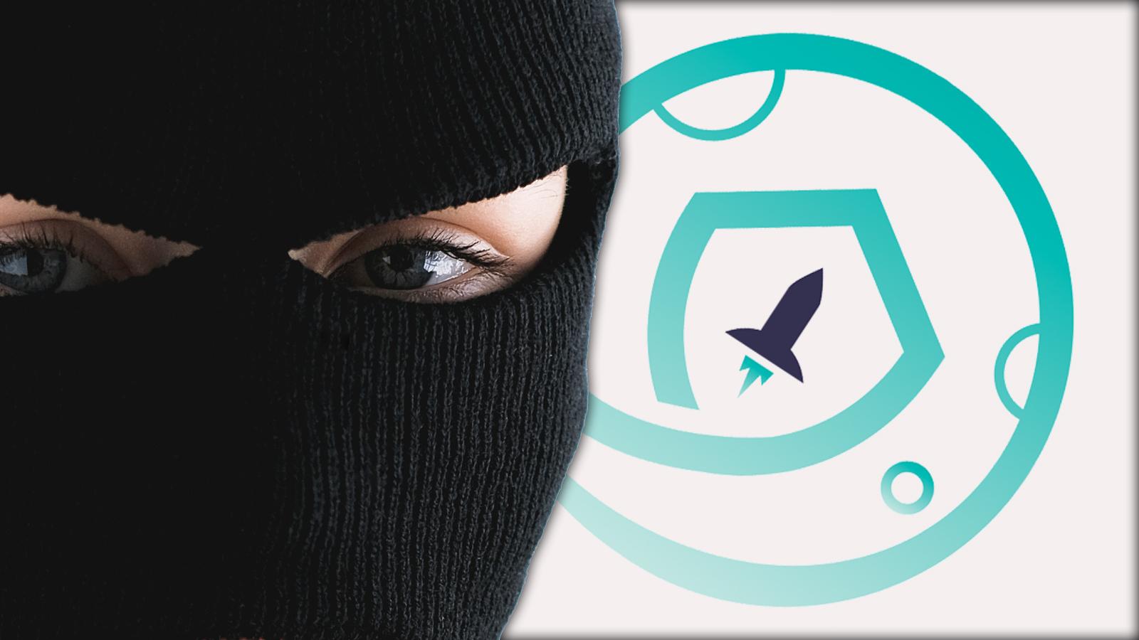 safemoon logo with a big robber