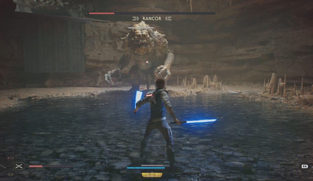 Star Wars Jedi Survivor Rancor fight