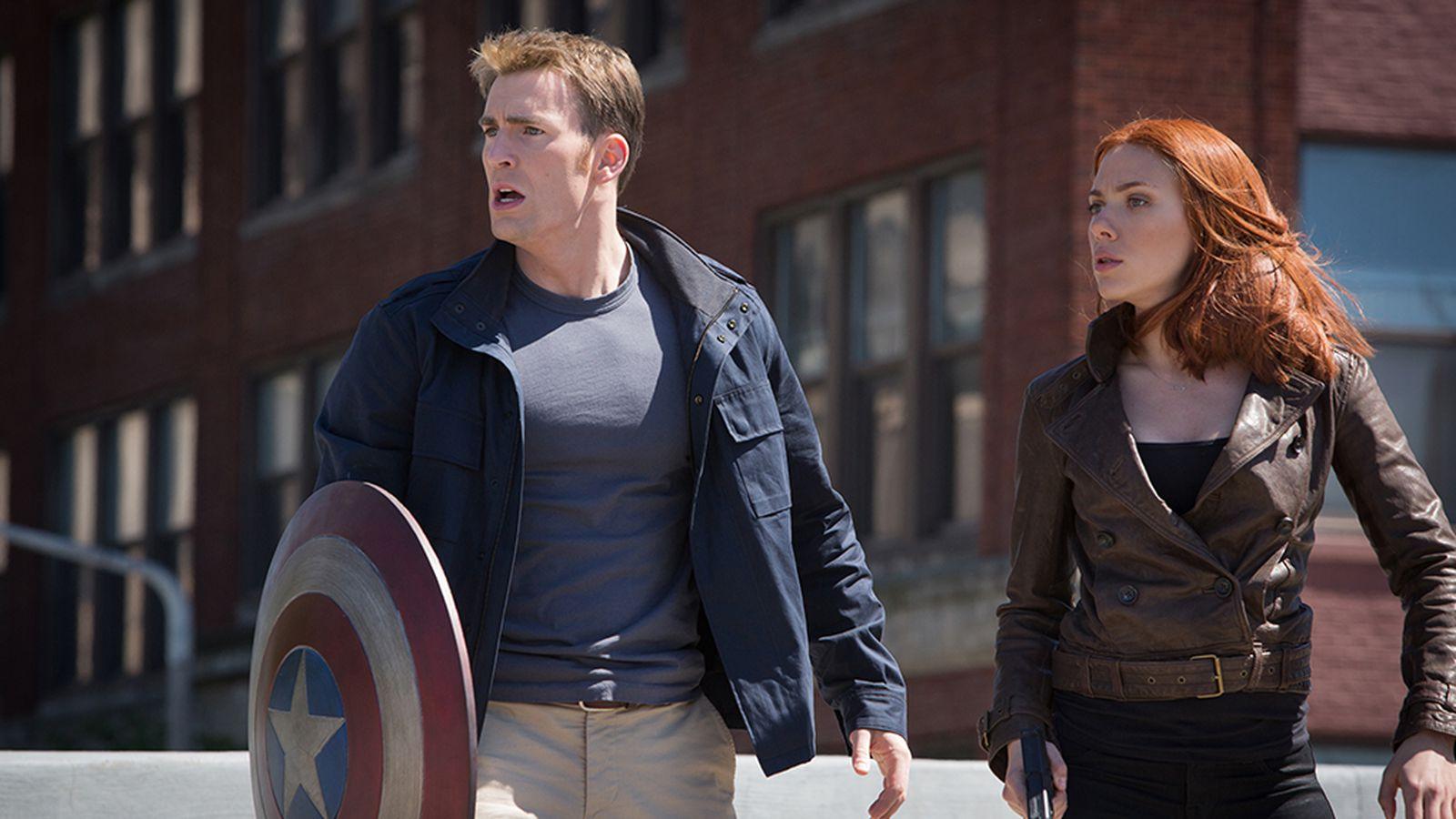 captain america and black widow