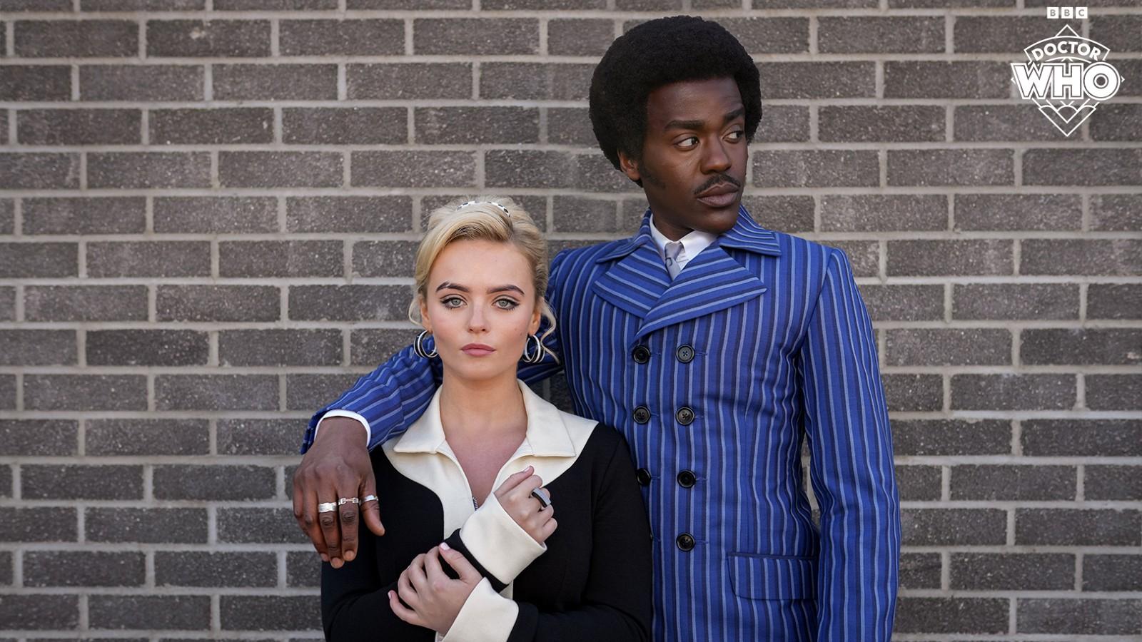 A promotional image of Ncuti Gatwa and Millie Gibson as The Doctor and Ruby Sunday in Season 14 of Doctor Who.