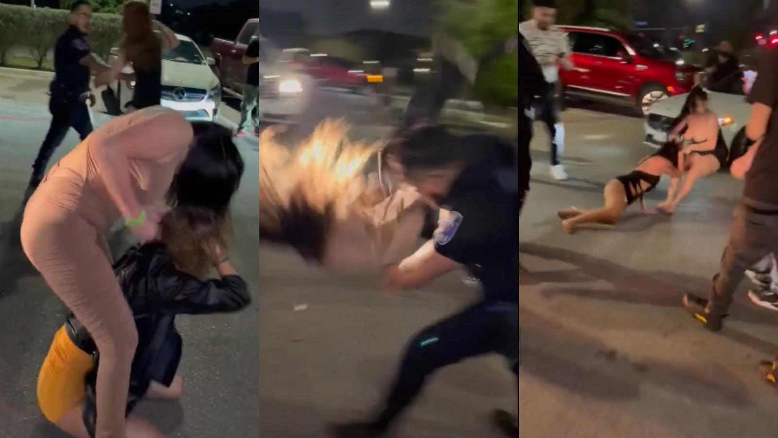 cop rock bottoms woman in viral brawl
