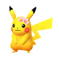 Pikachu wearing Cherry Blossoms