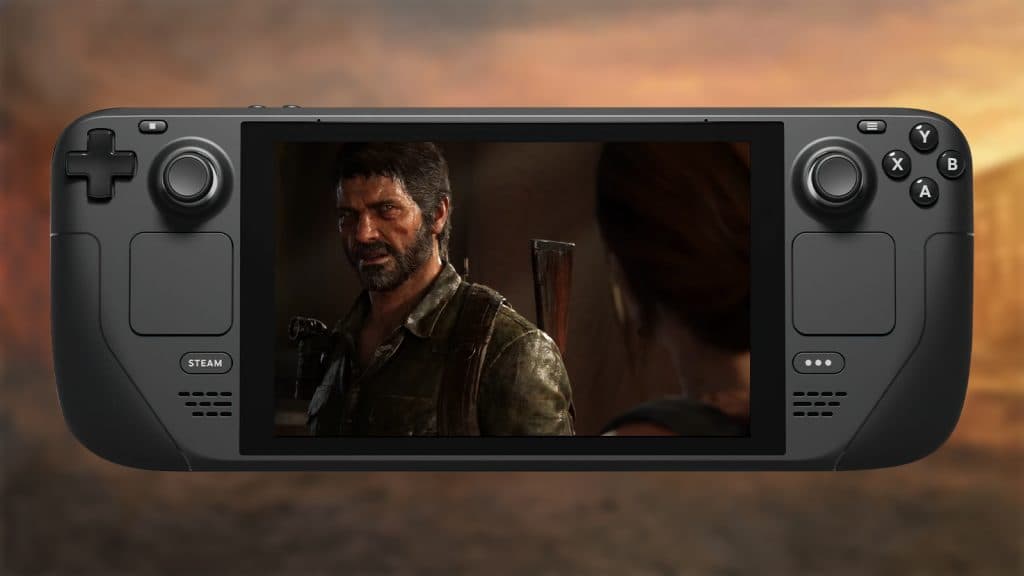 Joel from The Last of Us Part 1 and Steam Deck
