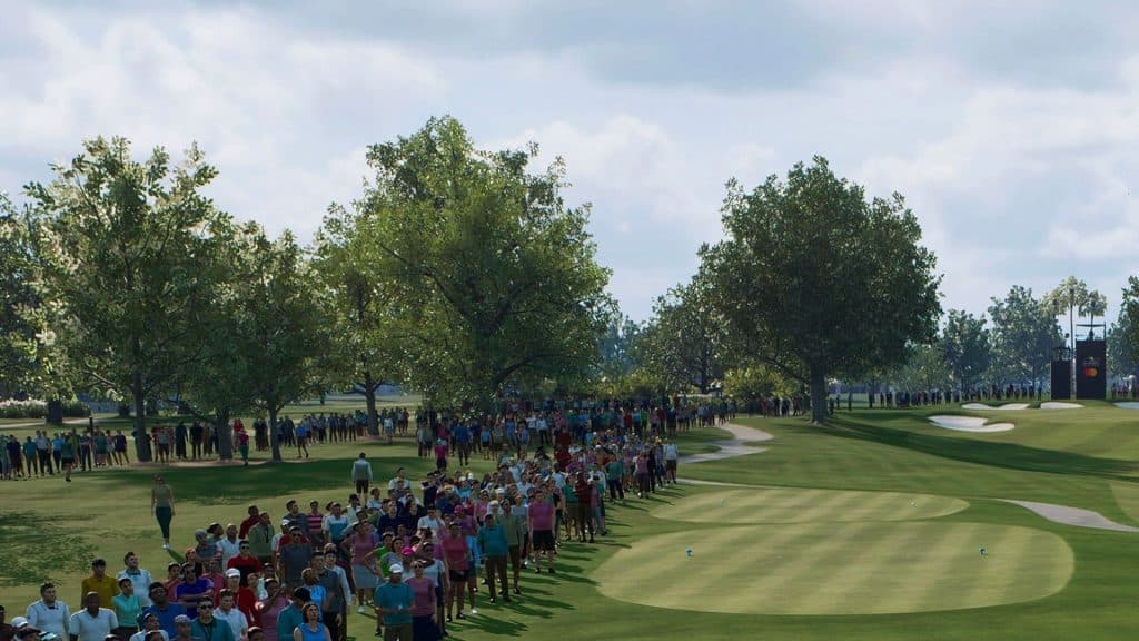 above shot of tee boxes in ea sports pga tour