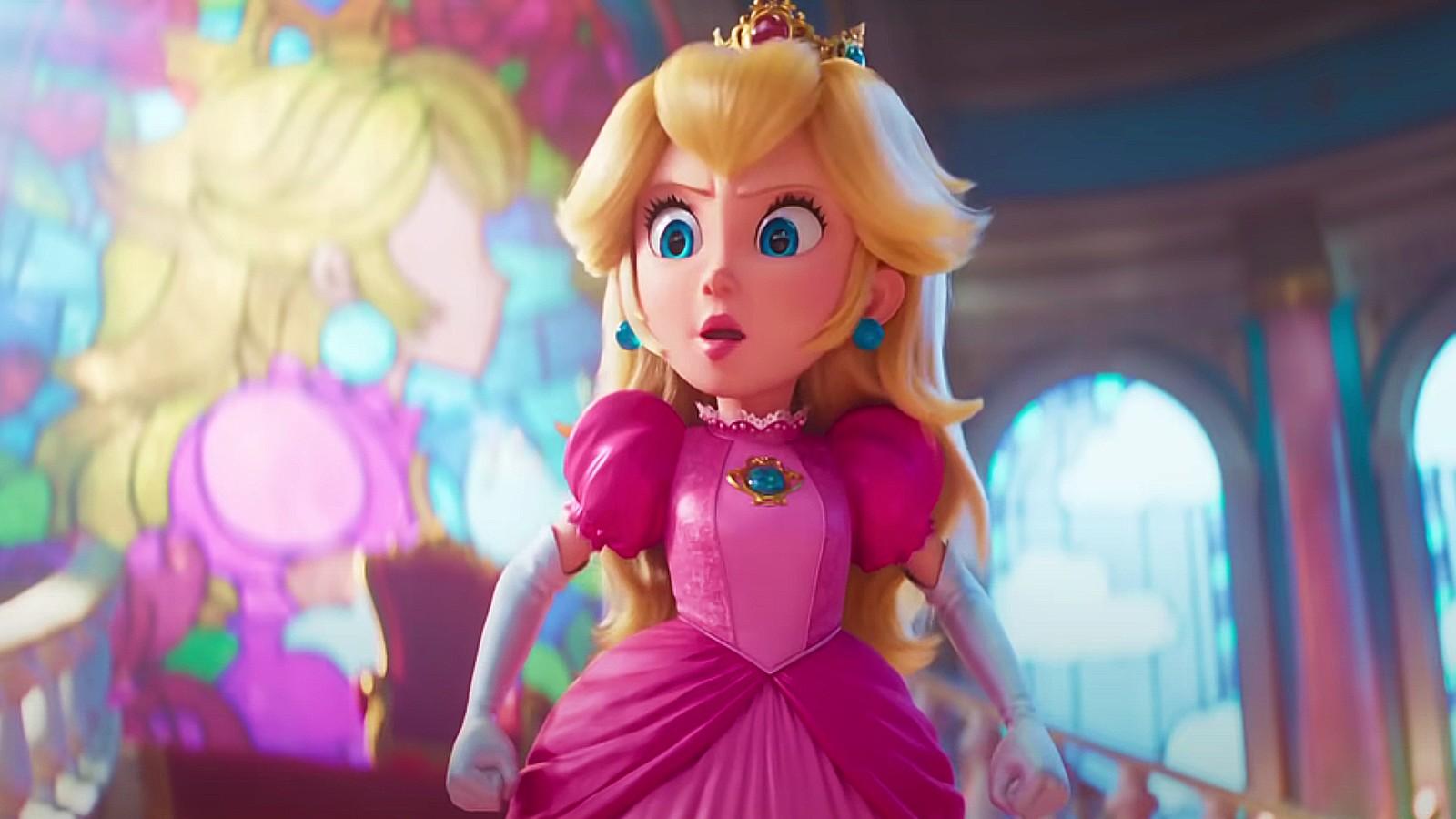 Princess Peach in the new Super Mario Bros movie