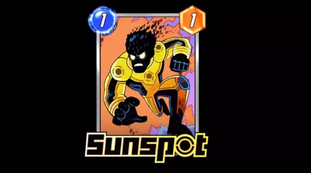 Marvel Snap Sunspot card
