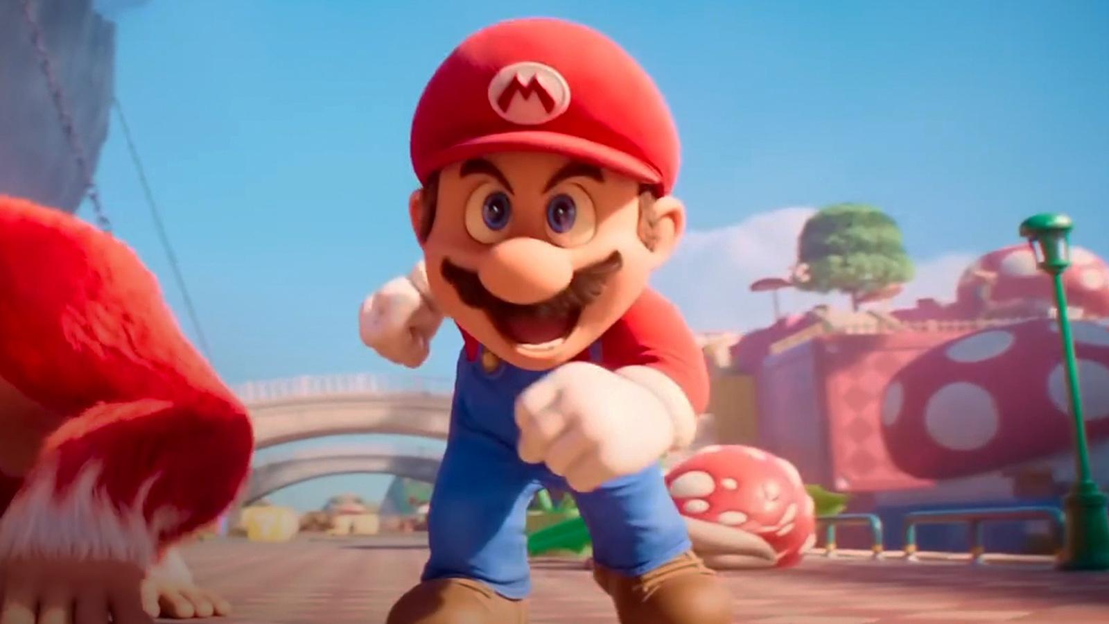Mario in The Super Mario Bros Movie