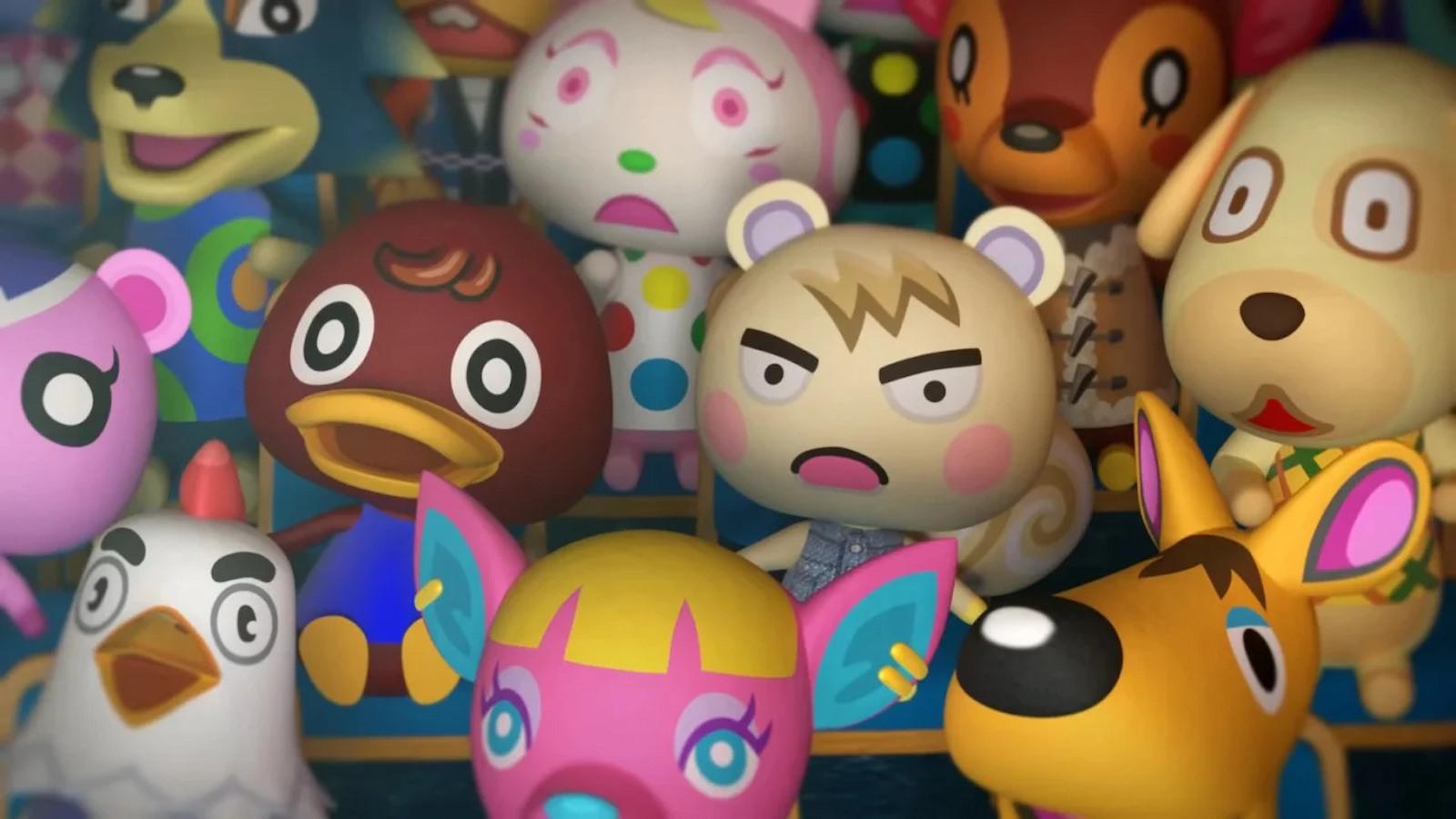Animal Crossing New Horizons villagers looking shocked