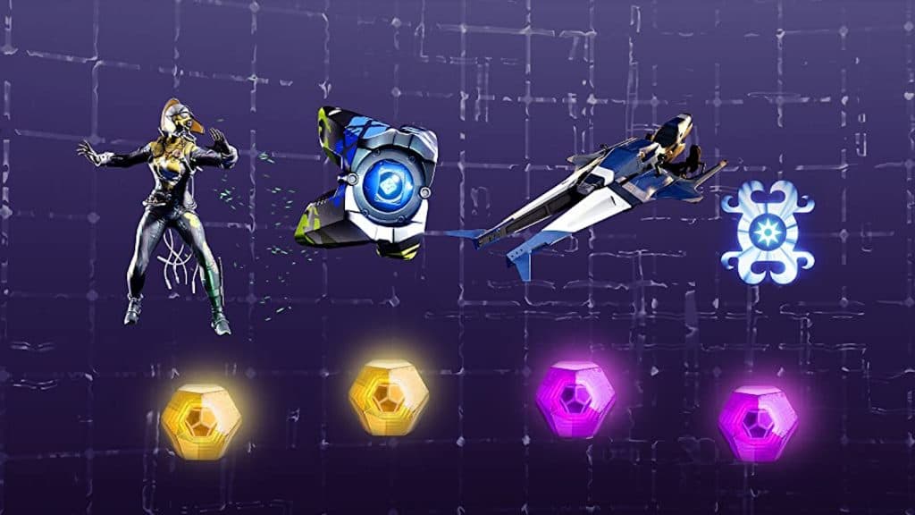 Destiny 2 Prime Gaming rewards for June 2023 featuring Ninja Vanish, Redline Shell, Skedaddle, and Deep Projection.