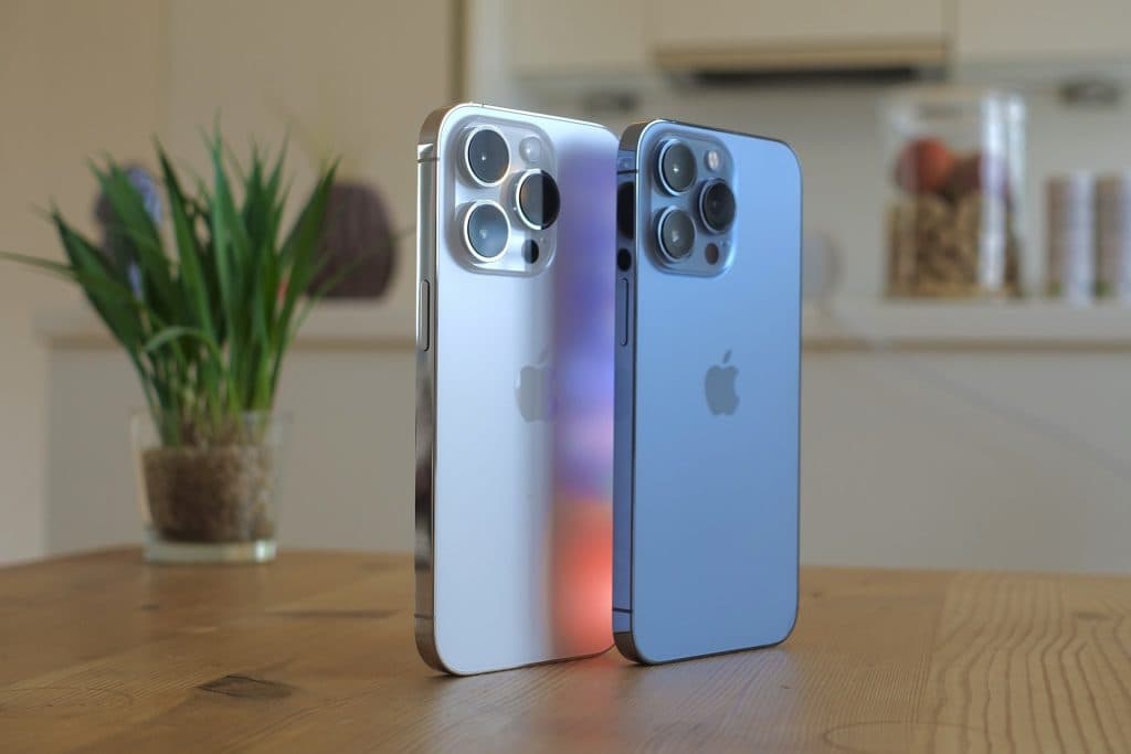 A couple of iPhones