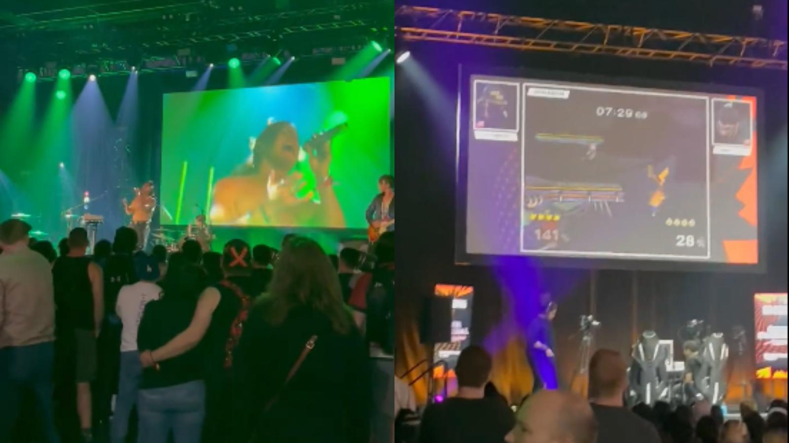 concert at dreamhack side-by-side with smash melee
