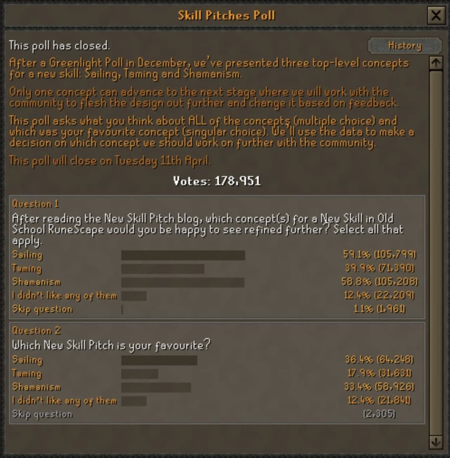 skill pitches poll osrs sailing wins