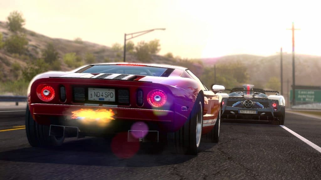 ford gt and pagani zonda racing in need for speed hot pursuit