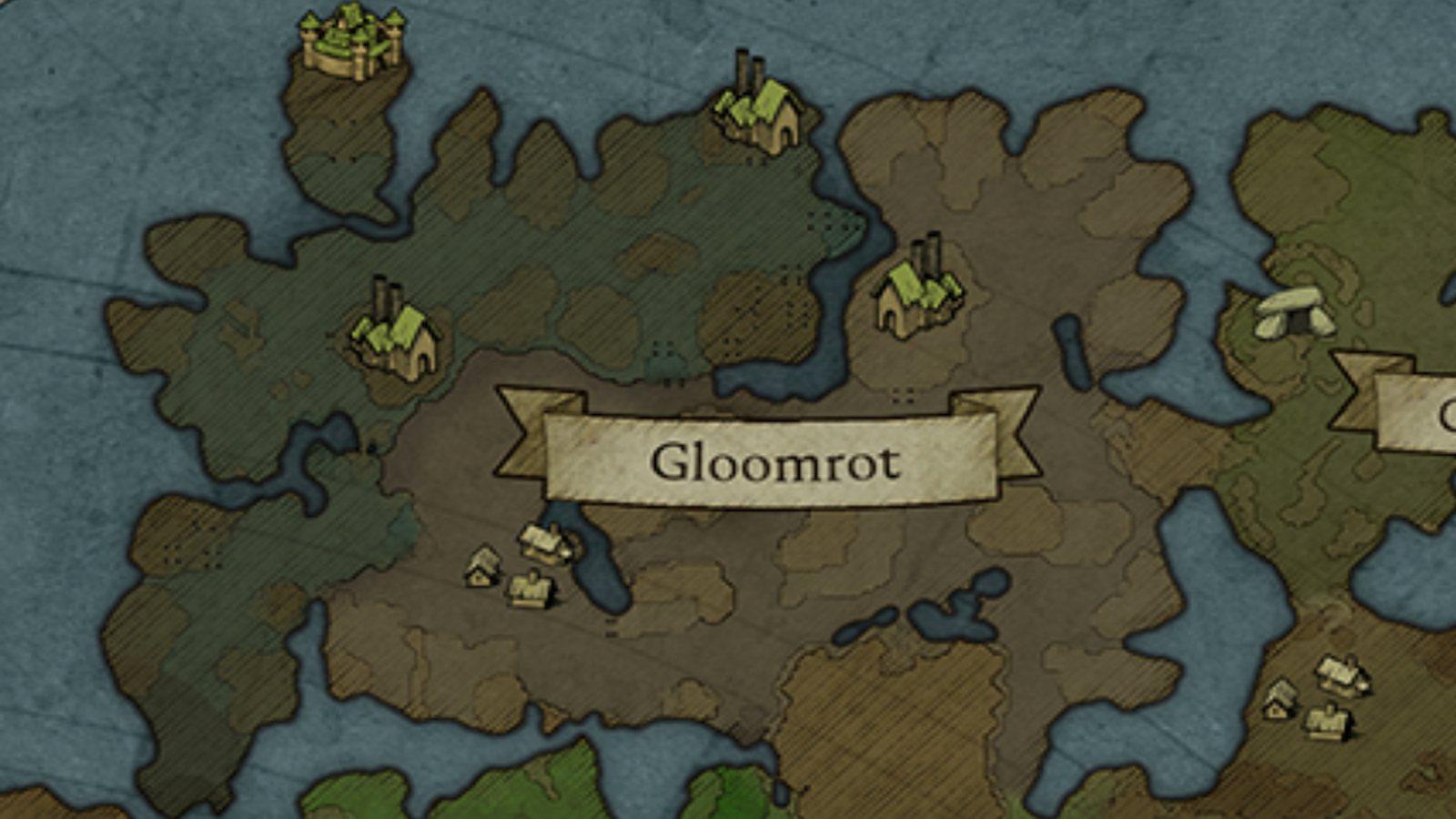 Gloomroot map from V Rising