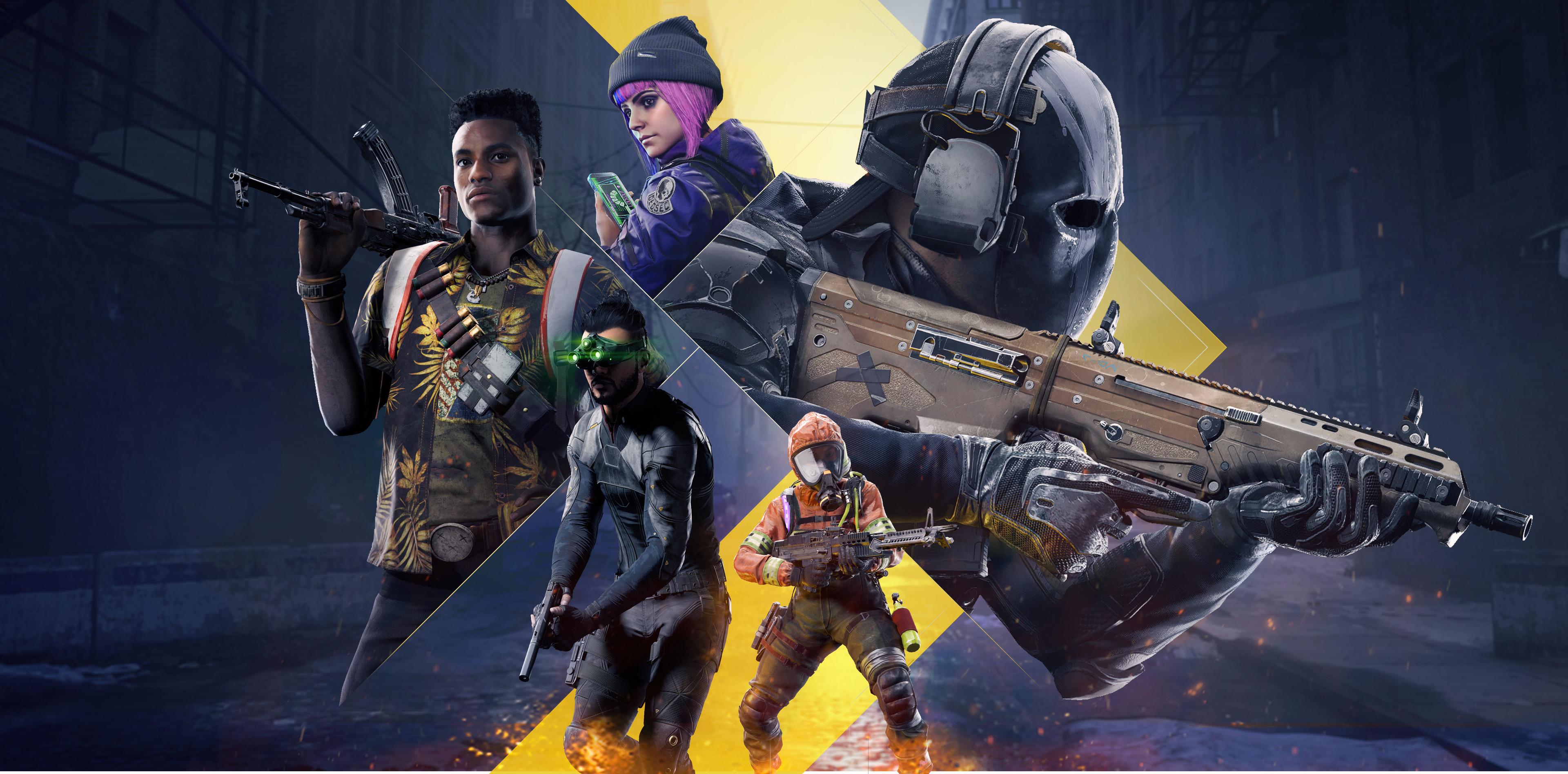 XDefiant key art showing various factions
