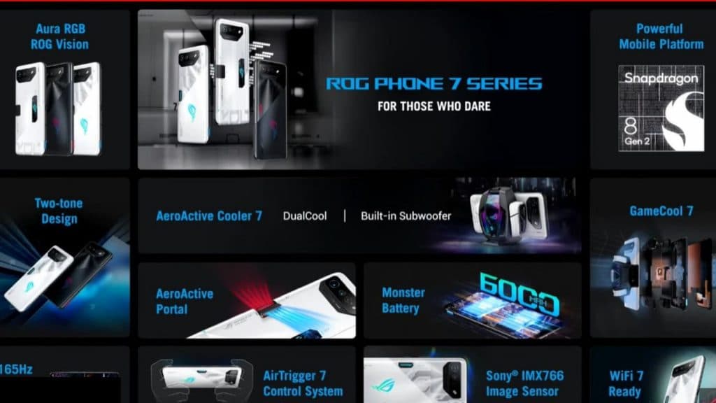 Asus ROG Phone 7 specifications and features