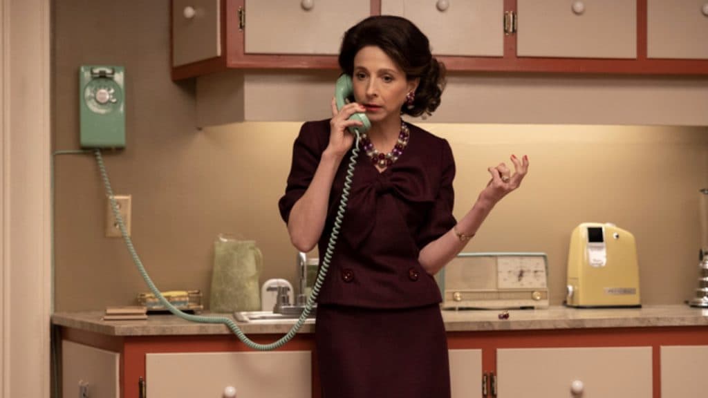 Marin Hinkle as Rose Weissman in The Marvelous Mrs Maisel