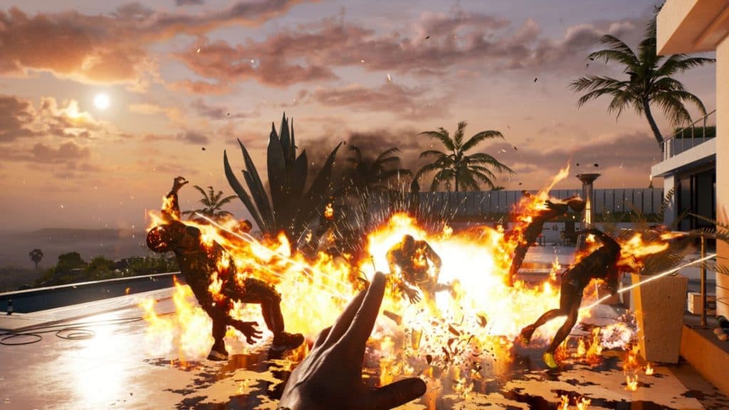 player causing explosion in dead island 2