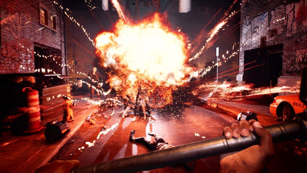 an explosion goes off in dead Island 2