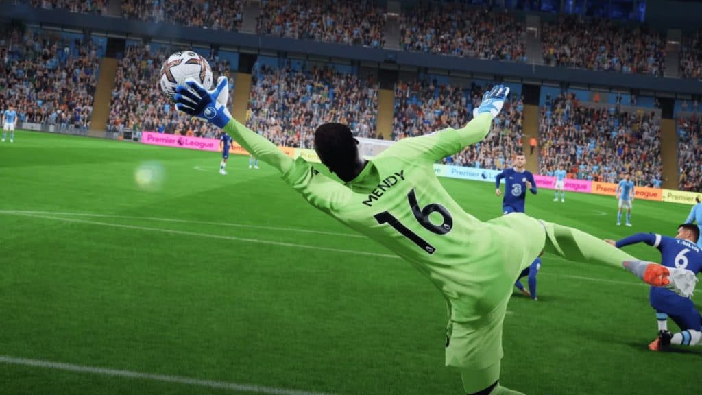 mendy making save in fifa 23
