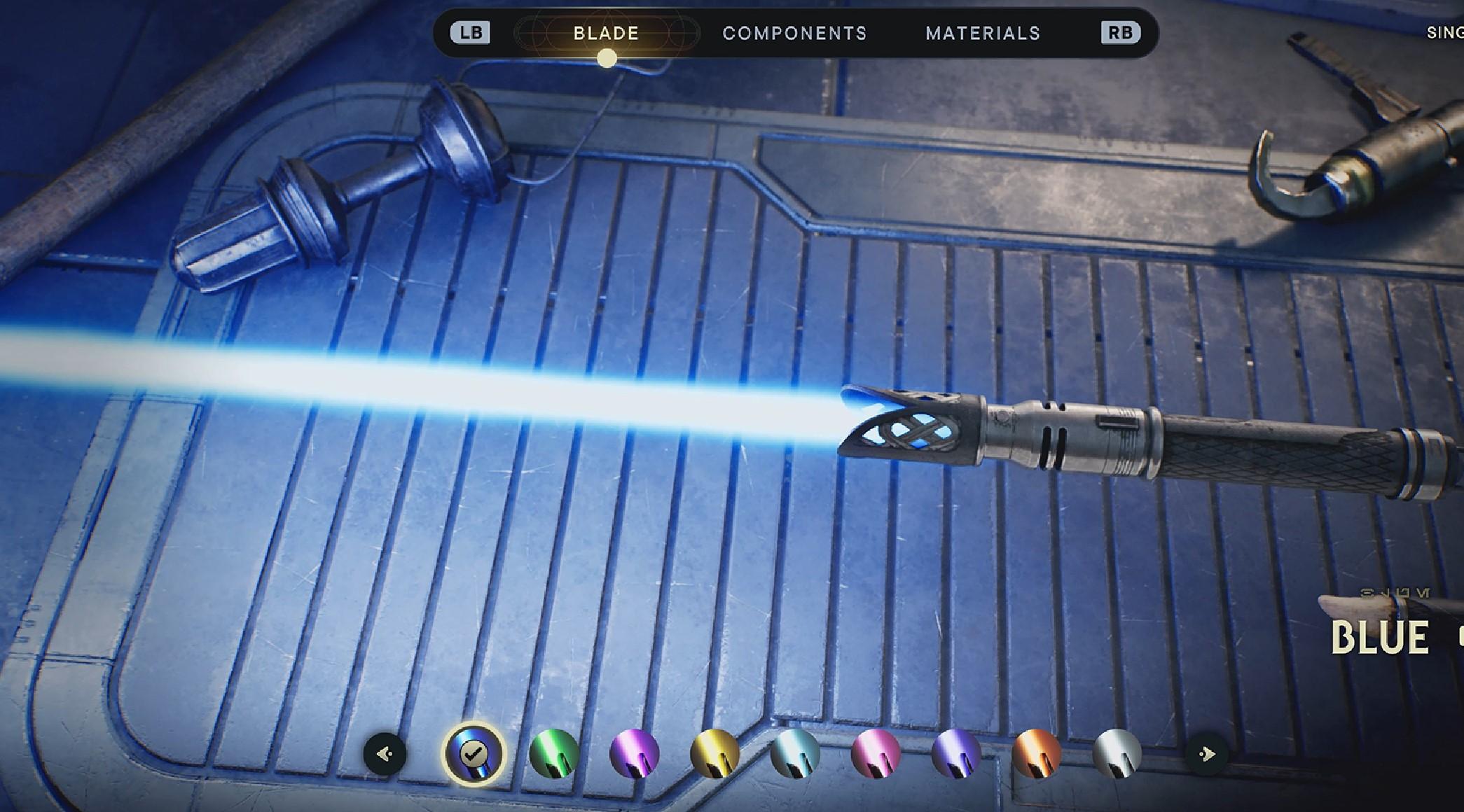 Lightsaber color in Star Wars Jedi Survivor
