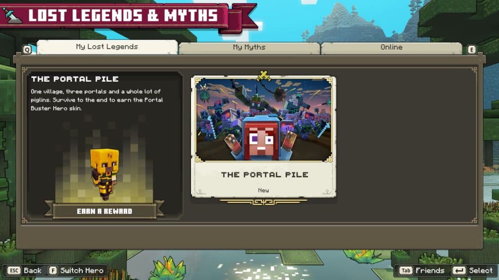 Minecraft Legends Portal Pile