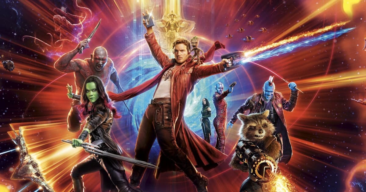 Promo shot of Guardians of the Galaxy team