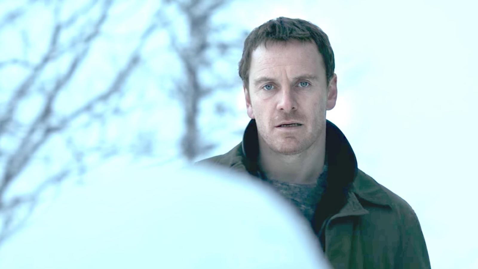 Michael Fassbender as Harry Hole in The Snowman