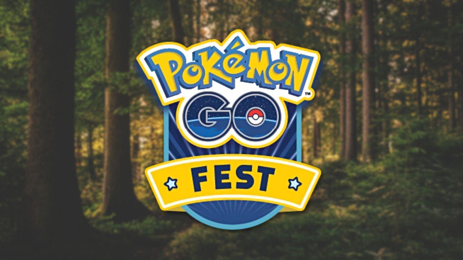 pokemon go fest logo evergreen forest header