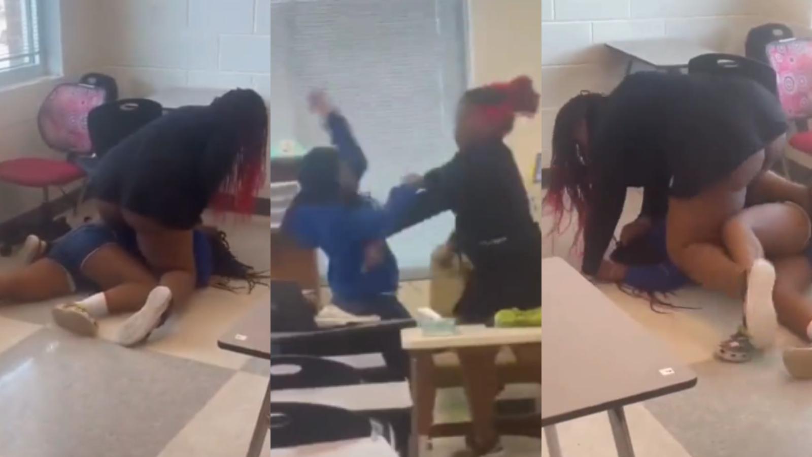 teacher fights student in class