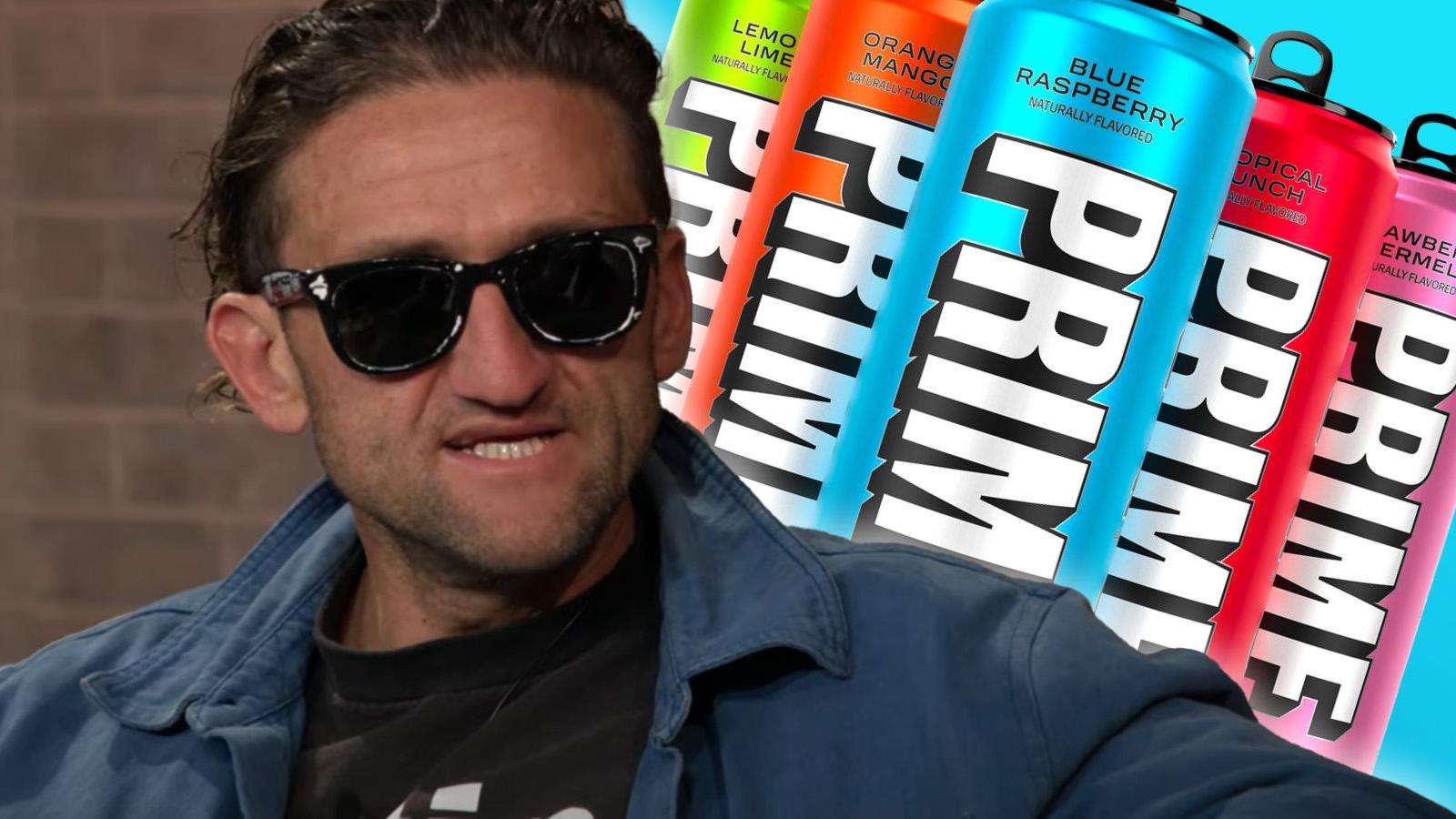 Casey Neistat with prime cans