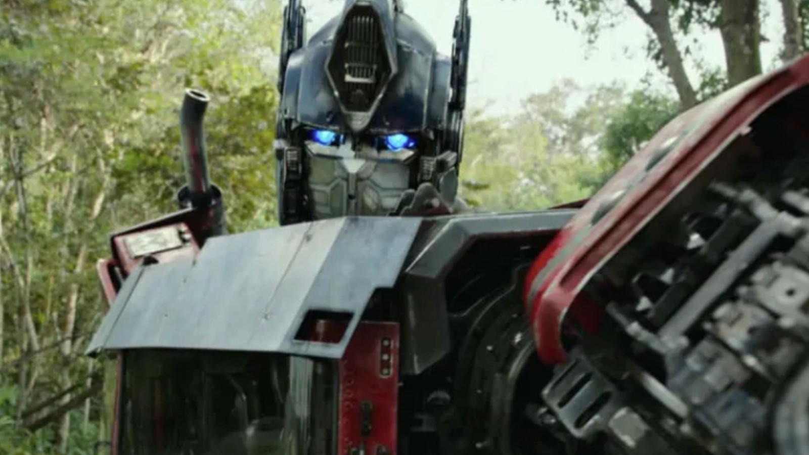 A close up of an Autobot in Transformers: Rise of the Beasts