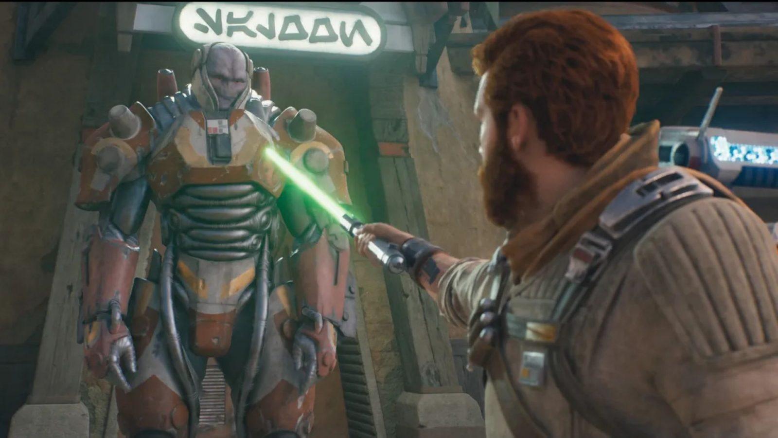 cal facing off with rayvis in star wars jedi survivor