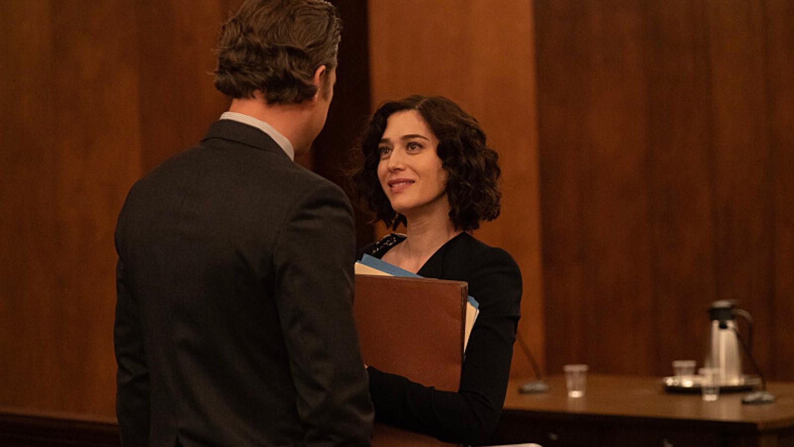 Lizzy Caplan as Alex Forrest and Joshua Jackson as Dan Gallagher in Fatal Attraction