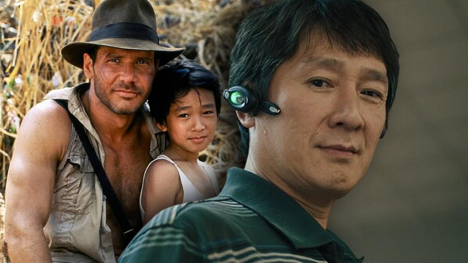 Short Round and Indiana Jones in the Temple of Doom, and Ke Huy Quan in Everything Everywhere All at Once